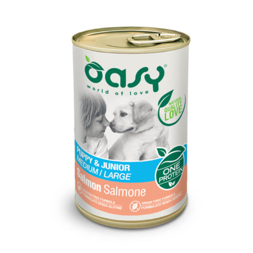 Oasy One Protein Puppy paté - losos - 400 g