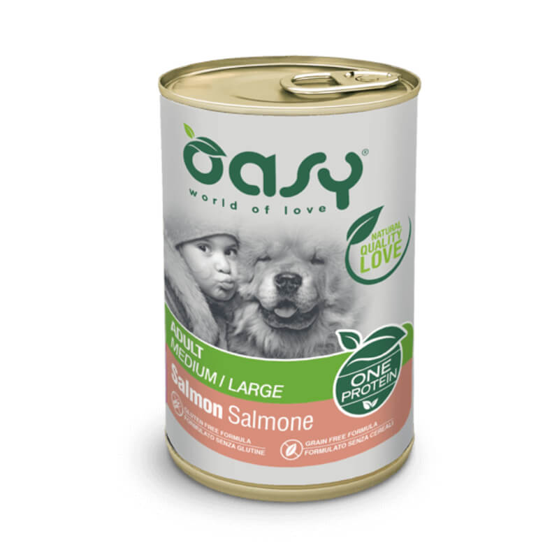 Oasy One Protein Adult paté - losos - 400 g