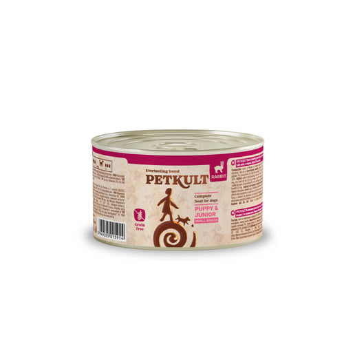 Petkult Dog Puppy&Junior Mini - zajec - 185 g
