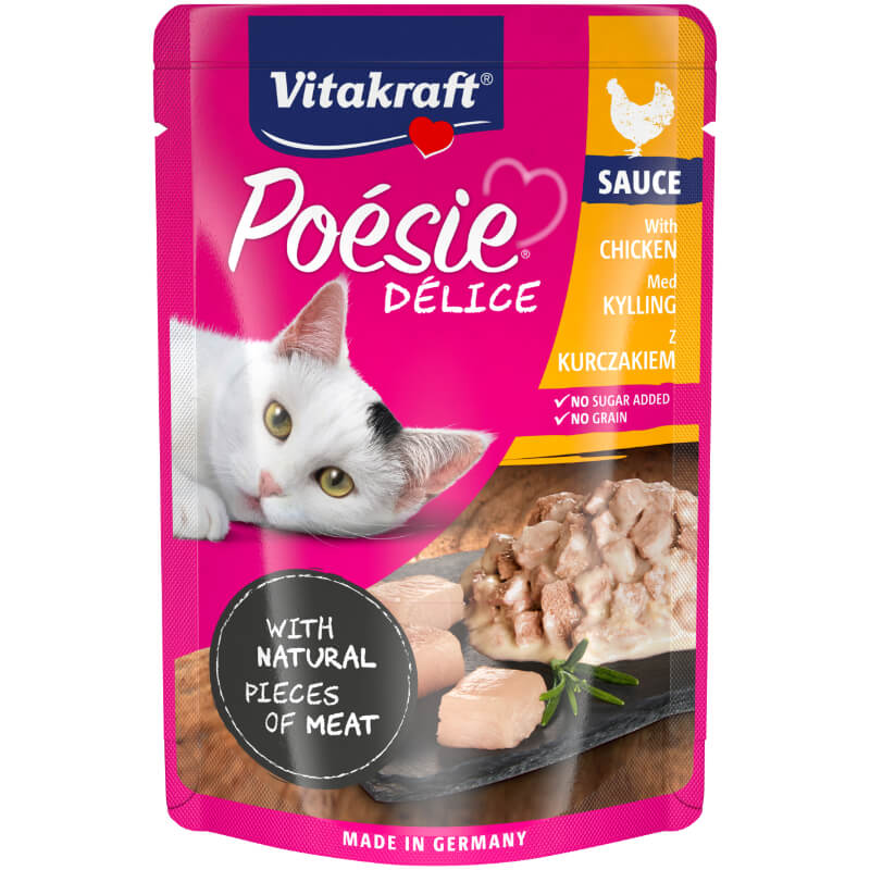 Vitakraft Poésie Délice Adult piščanec v omaki, vrečka - 85 g - 85 g