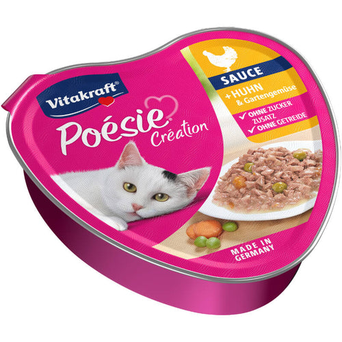 Vitakraft Poésie Création Adult piščanec in zelenjava v omaki, alu konz. - 85 g - 85 g
