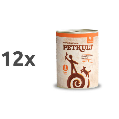 Petkult Dog Adult - puran - 12 x 800 g