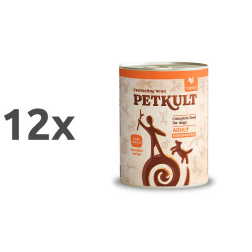 Petkult Dog Mono Adult - puran/krompir - 12 x 800 g