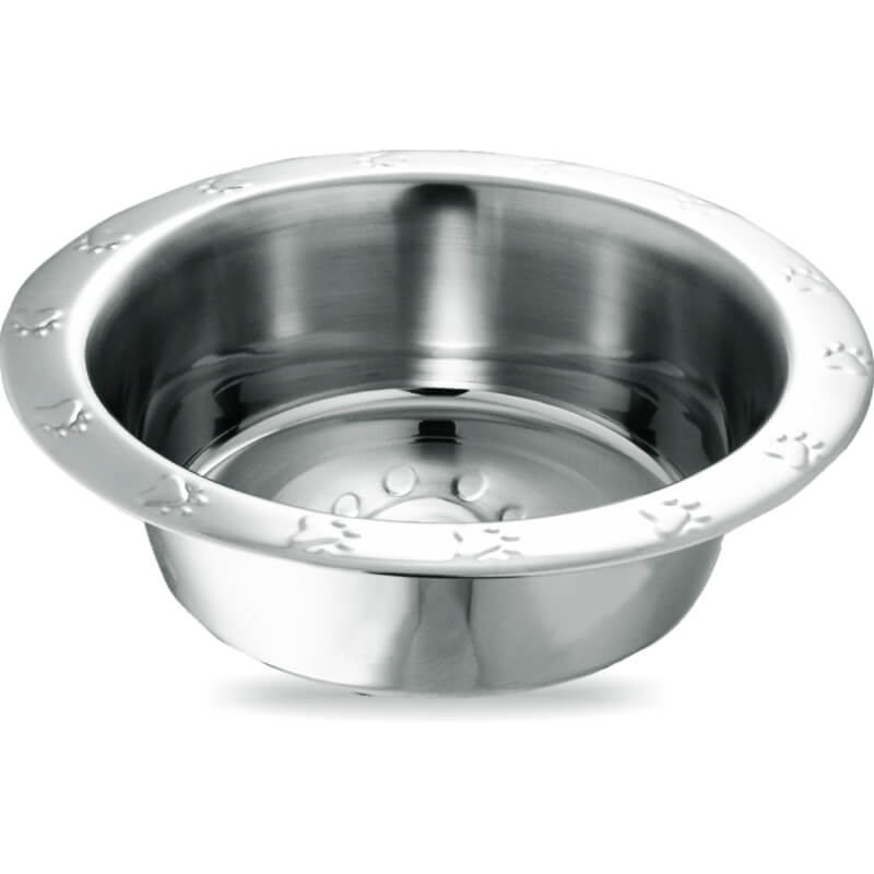 Kumar kovinska posoda krom s tačkami - 18,5 cm / 0,82 l