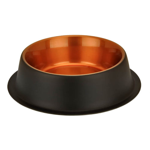 Kumar kovinska posoda Zara z gumiranim robom, črno bakrena - 28,5 cm / 1,73 l