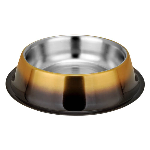 Kumar kovinska posoda z gumiranim robom, zlato črna - 28,5 cm / 1,73 l