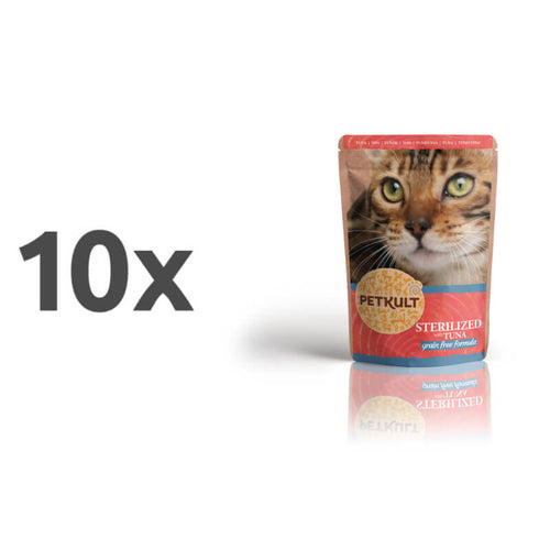 Petkult Cat Adult Sterilised - tuna - 100 g - 10 x 100 g