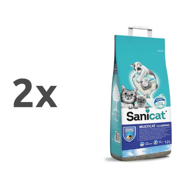 Sanicat posip Multicat Clumping Extra - 12 L - 2 x 12 l