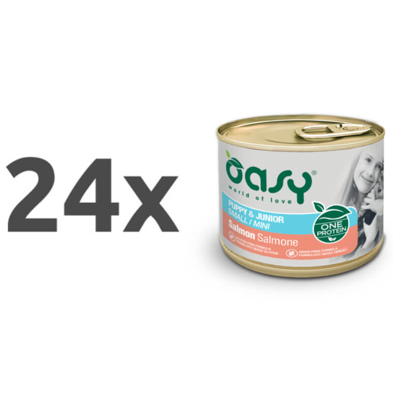 Oasy One Protein Puppy paté - losos - 24 x 200 g
