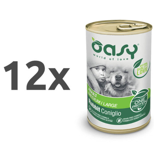 Oasy One Protein Adult paté - zajec - 12 x 400 g