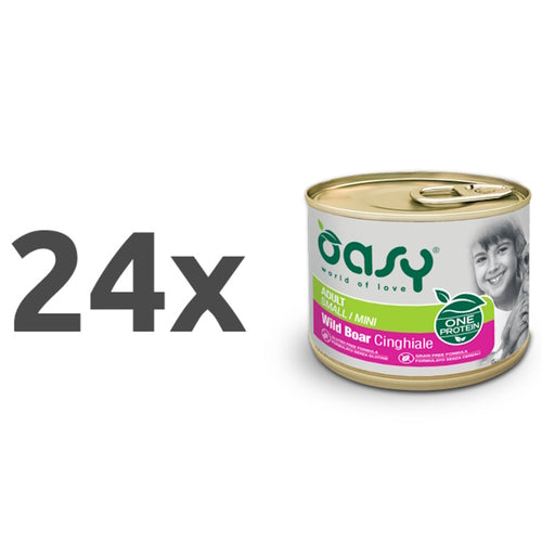 Oasy One Protein Adult paté - divji prašič - 24 x 200 g