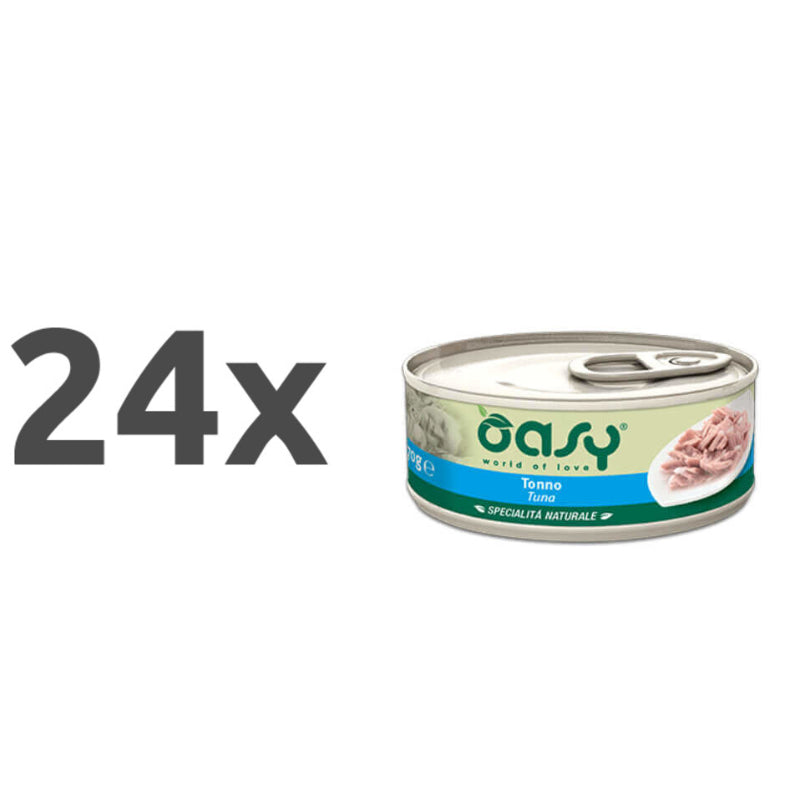 Oasy Natural Range adult tuna v želeju, konzerva - 24 x 150 g
