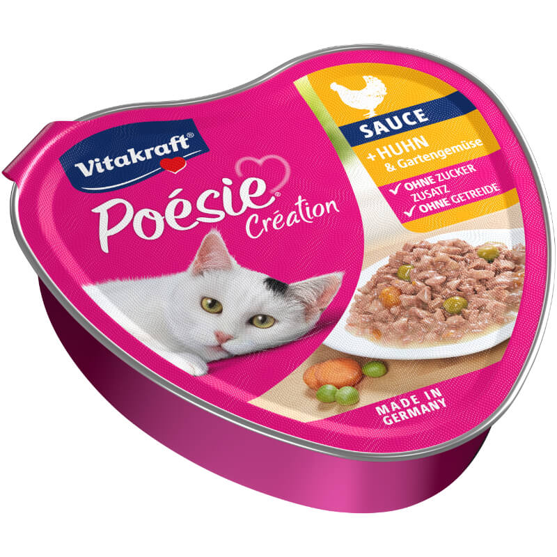 Vitakraft Poésie Création Adult piščanec in zelenjava v omaki, alu konz. - 85 g