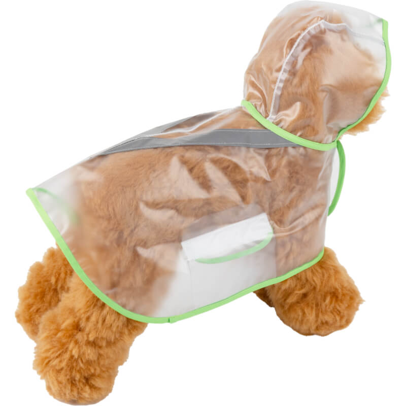 Pawise dežni plašč s kapuco - prozoren - 24 cm