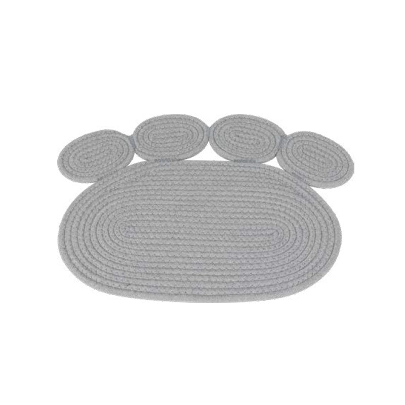 Pawise praskalnik preproga v obliki tačke, siva - 50 x 37 cm