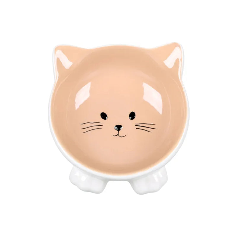 Flamingo keramična posodica Puzi, belo-rjava - 125 ml / 13,8 x 8,6 cm (2)