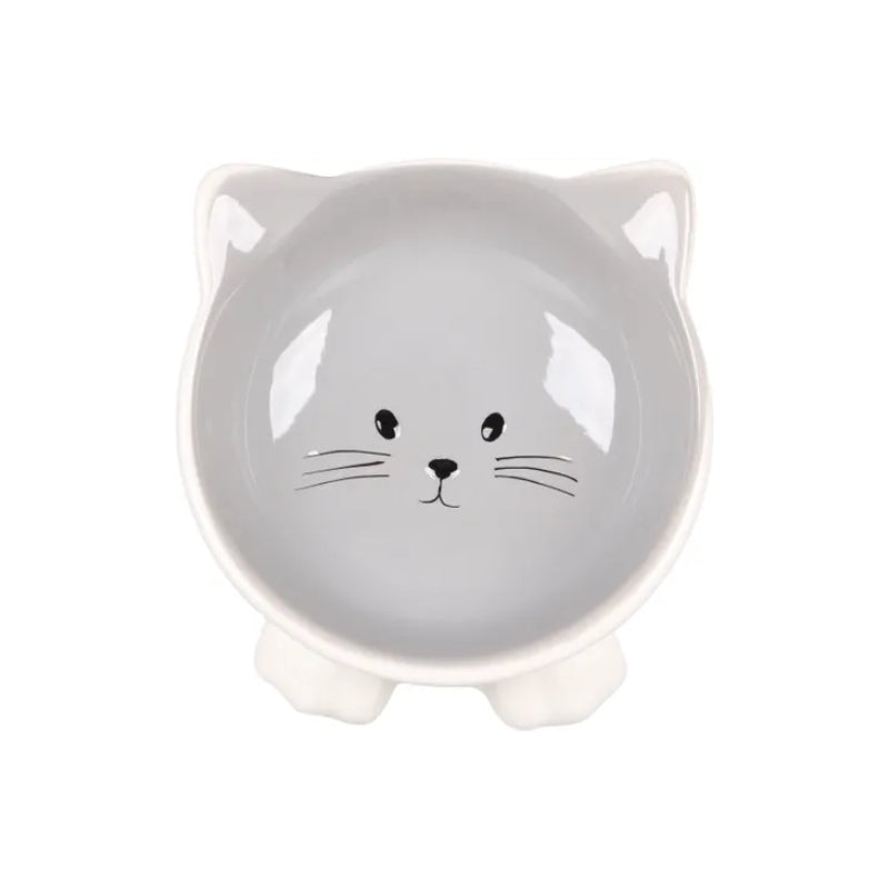 Flamingo keramična posodica Puzi, belo-siva - 125 ml / 13,8 x 8,6 cm (2)