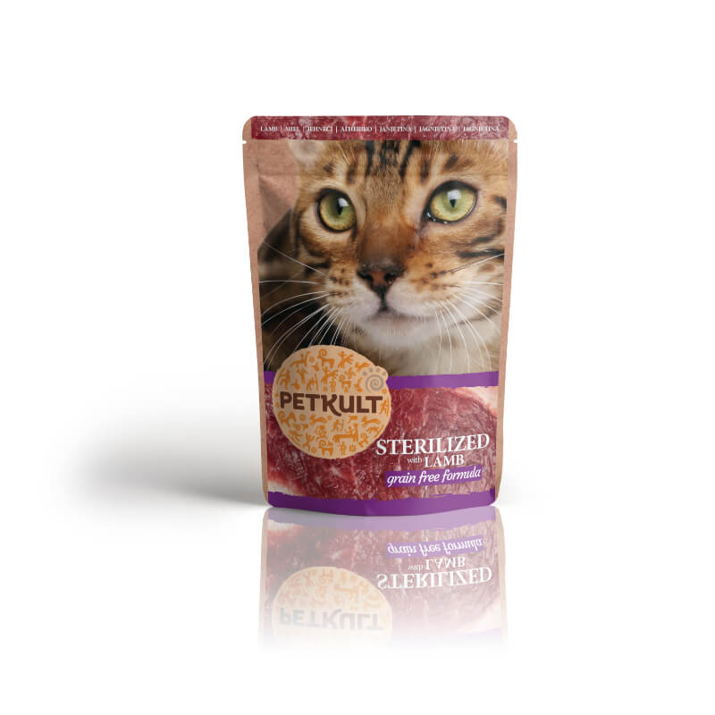 Petkult Cat Adult Sterilised - jagnjetina - 100 g
