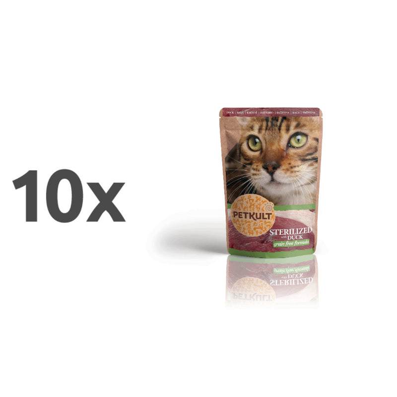 Petkult Cat Adult Sterilised - raca - 100 g - 10 x 100 g