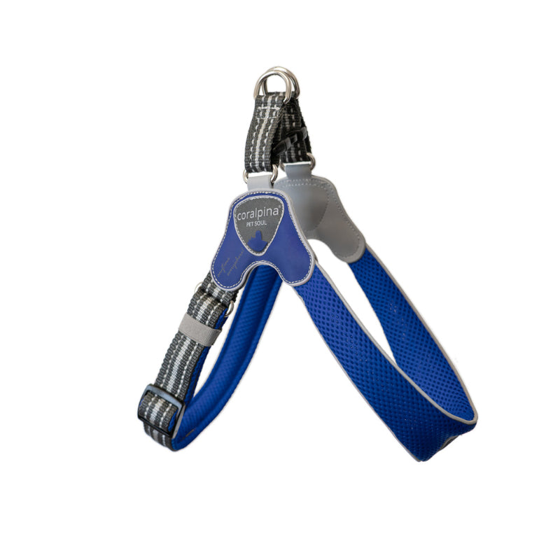 Coralpina nastavljiva oprsnica Cinquetorri - modra - različne velikosti - 20 - 38 cm