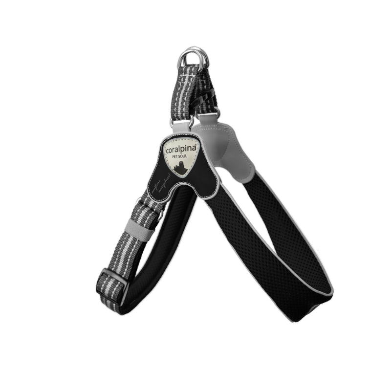 Coralpina nastavljiva oprsnica Cinquetorri - črna - različne velikosti - 45 - 60 cm