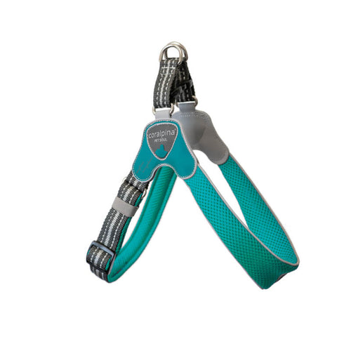 Coralpina nastavljiva oprsnica Cinquetorri - turkizna - različne velikosti - 40 - 55 cm