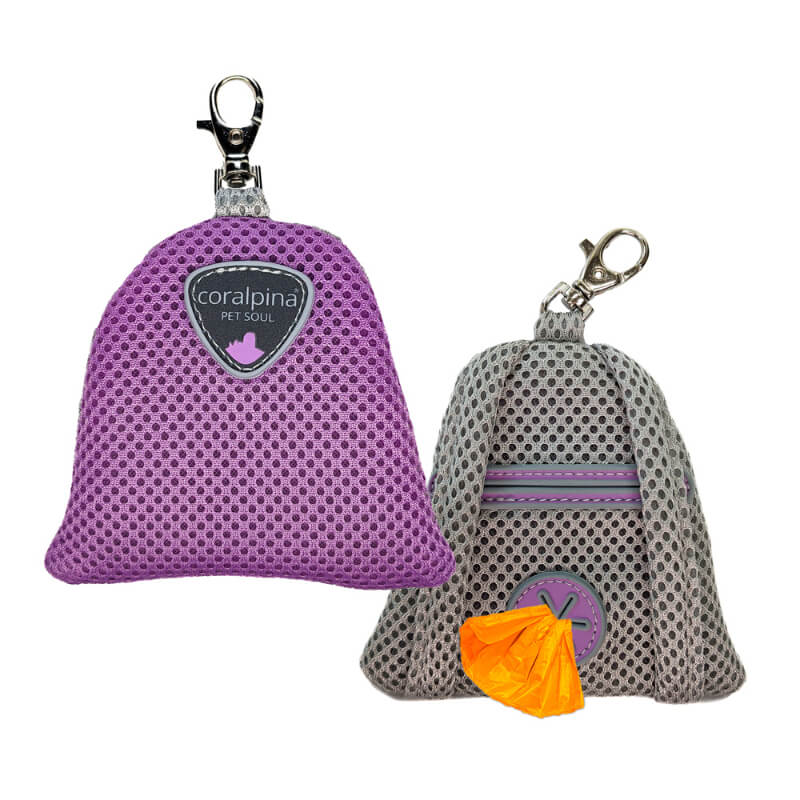 Coralpina nosilec za drečke Cinquetorri s karabinom - različne barve - 11 x 10 cm - lila