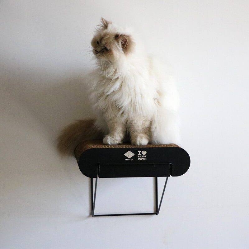 HappyCats stenska polica in ležišče za mačke iz kartona David - 30 x 29 x 24 cm (2)