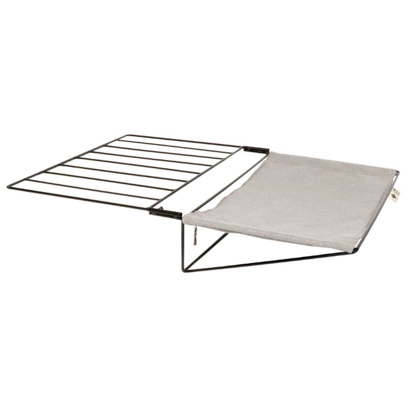 HappyCats ležišče za radiator ali pod vzmetnico Oliver, sivo - 45 x 35 x 10 cm