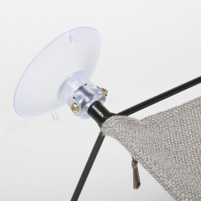 HappyCats ležišče s priseski za steklo iz blaga Olivia, sivo - 45 x 30 x 20 cm (3)