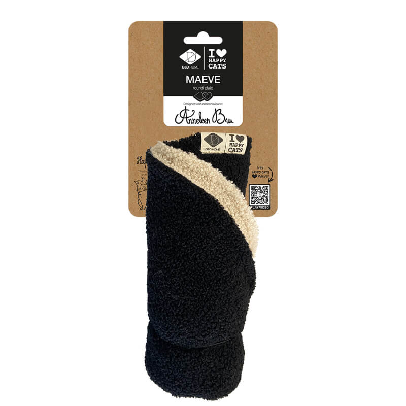 HappyCats okrogla blazina Maeve, belo-črna - 50 cm (2)