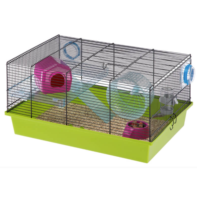 Ferplast kletka za hrčke Milos Medium, opremljena, različne barve - 50 x 35 x 25 cm (4)