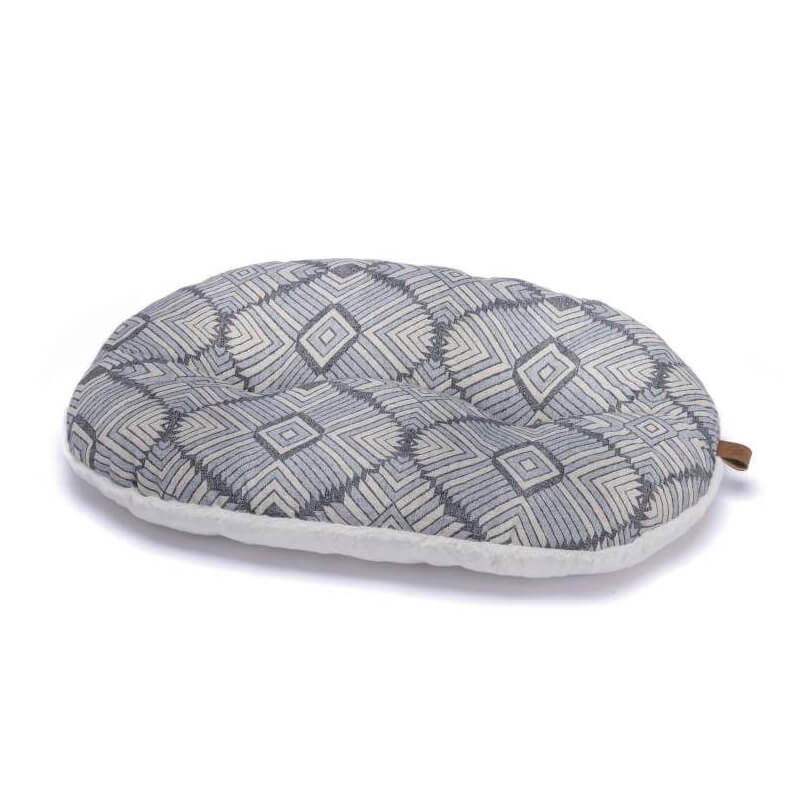 Leopet ovalna blazina Nettuno Gris, vzorčki - 55 x 40 cm