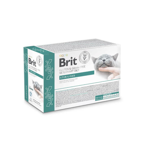 Brit GGF veterinarska dieta za mačke Sterilised, vrečka - losos - 85 g - 12 x 85 g