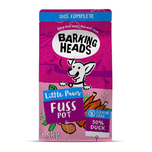 Barking Heads Little Paws Fuss Pot za male pasme - raca - 1,5 kg