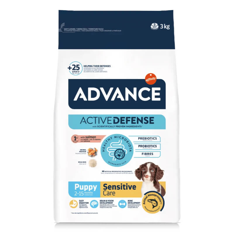 Advance Puppy Sensitive - losos in riž - 3 kg