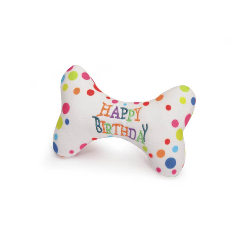 Camon rojstnodnevna plišasta kost Happy Birthday - 18 cm (2)