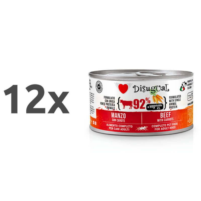 Disugual Vegetable - govedina in korenje - 12 x 150 g