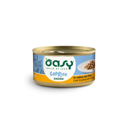 Oasy Caprice Cuts Adult piščanec koščki v omaki, konzerva - 85g - 85 g