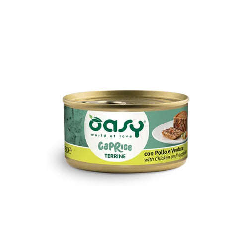 Oasy Caprice Terrine Adult piščanec in zelenjava, pašteta v konzervi - 85g - 85 g