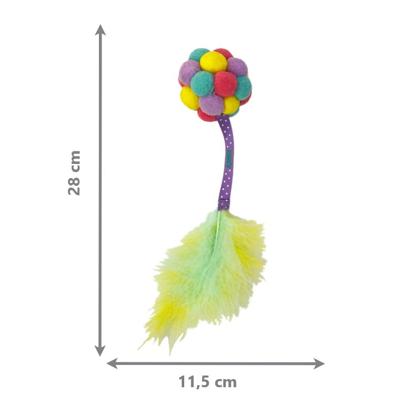 KONG igrača Active Bubble žogica s perjem, različne barve - 28 x 11,5 cm (4)