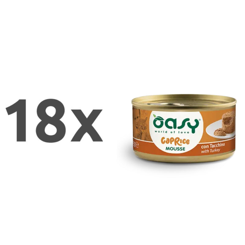 Oasy Caprice Mousse Adult puran, mousse v konzervi - 85g - 18 x 85 g