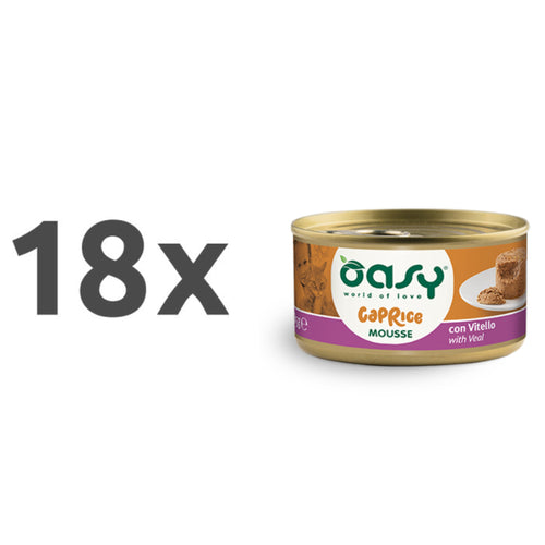 Oasy Caprice Mousse Adult teletina, mousse v konzervi - 85g - 18 x 85 g