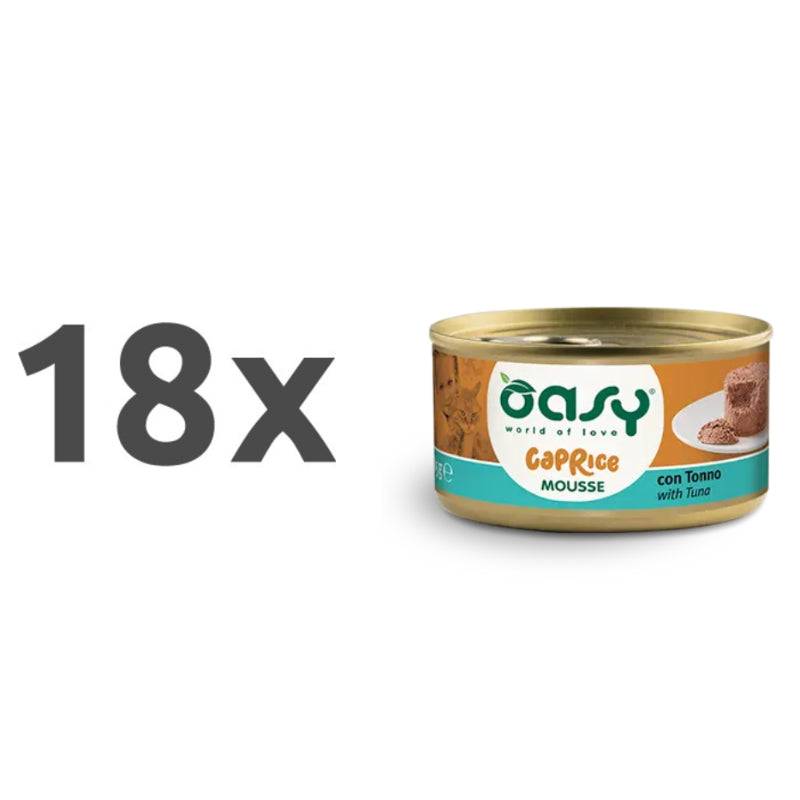 Oasy Caprice Mousse Adult tuna, mousse v konzervi - 85g - 18 x 85 g
