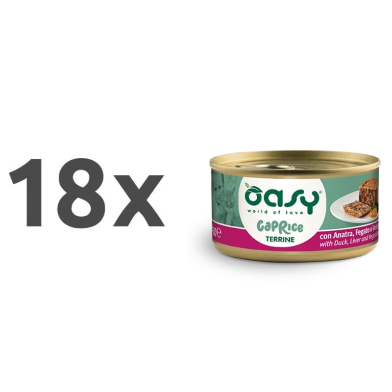 Oasy Caprice Terrine Adult raca, jetra in zelenjava, pašteta v konzervi - 85g - 18 x 85 g