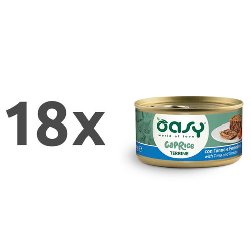 Oasy Caprice Terrine Adult tuna in paradižnik, pašteta v konzervi - 85g - 18 x 85 g