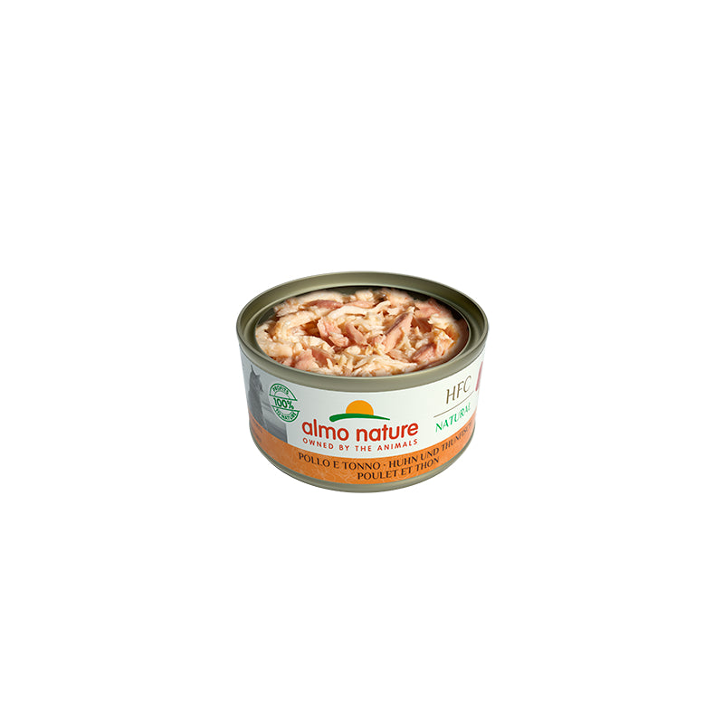 Almo Nature HFC Natural konzerva – piščanec in tuna – 70 g (2)