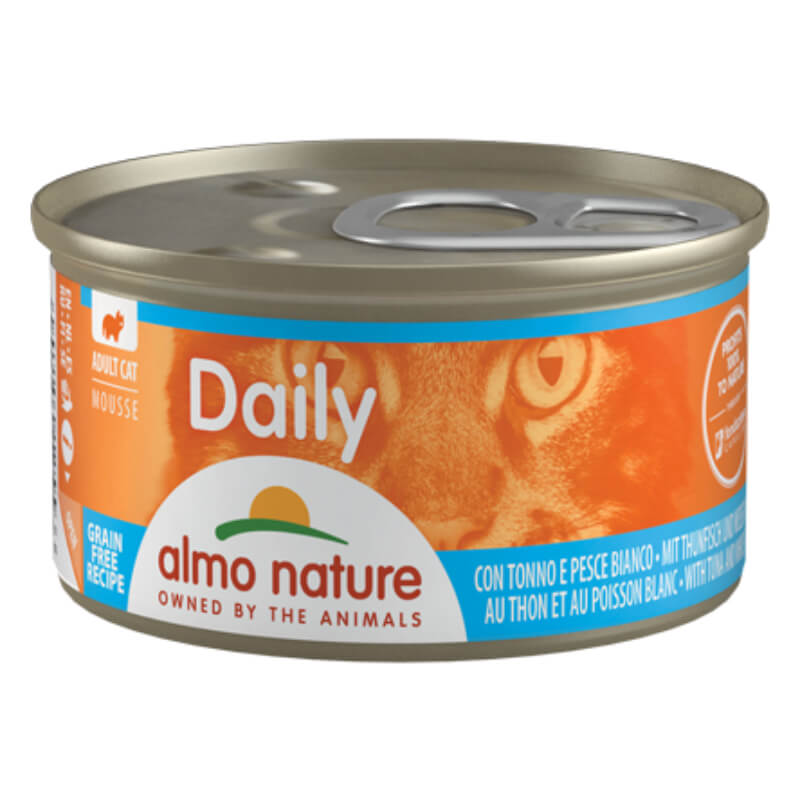 Almo Nature Daily Mousse konzerva - tuna in trska - 85 g