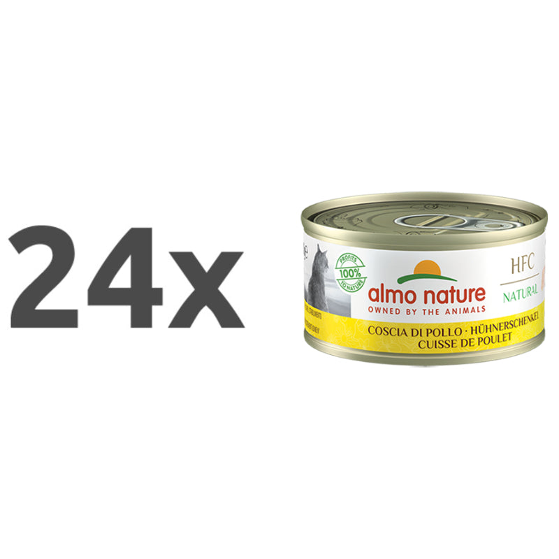 Almo Nature HFC Natural konzerva – piščančja bedra – 70 g - 24 x 70 g
