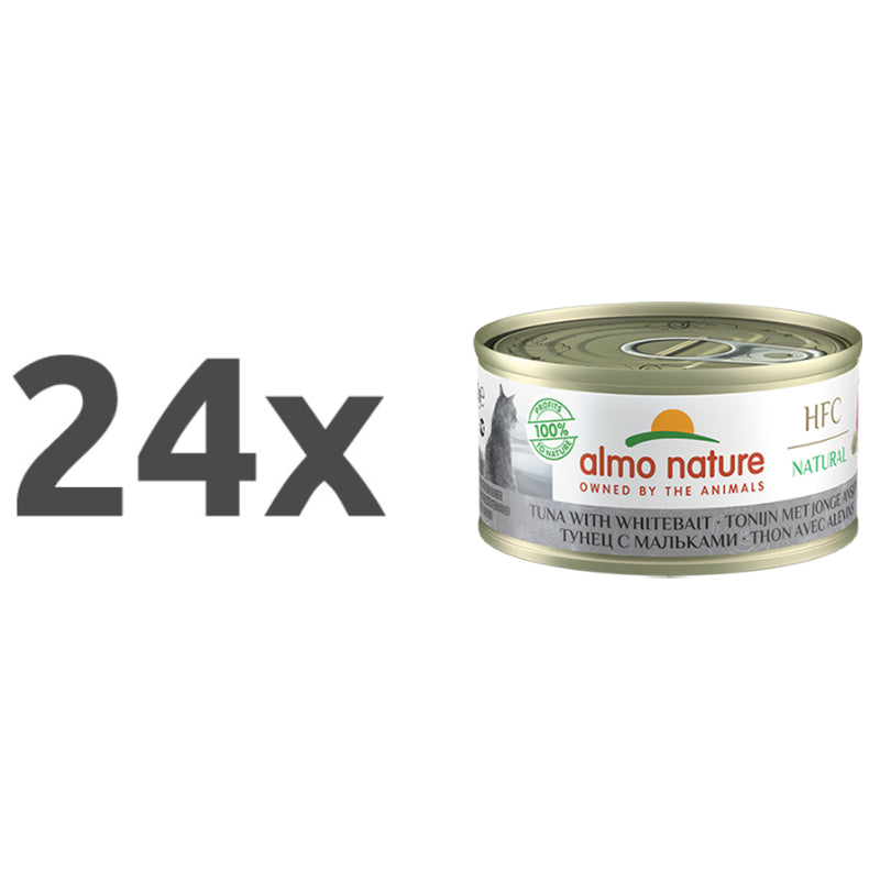 Almo Nature HFC Natural konzerva – tuna in sardoni – 70 g - 24 x 70 g